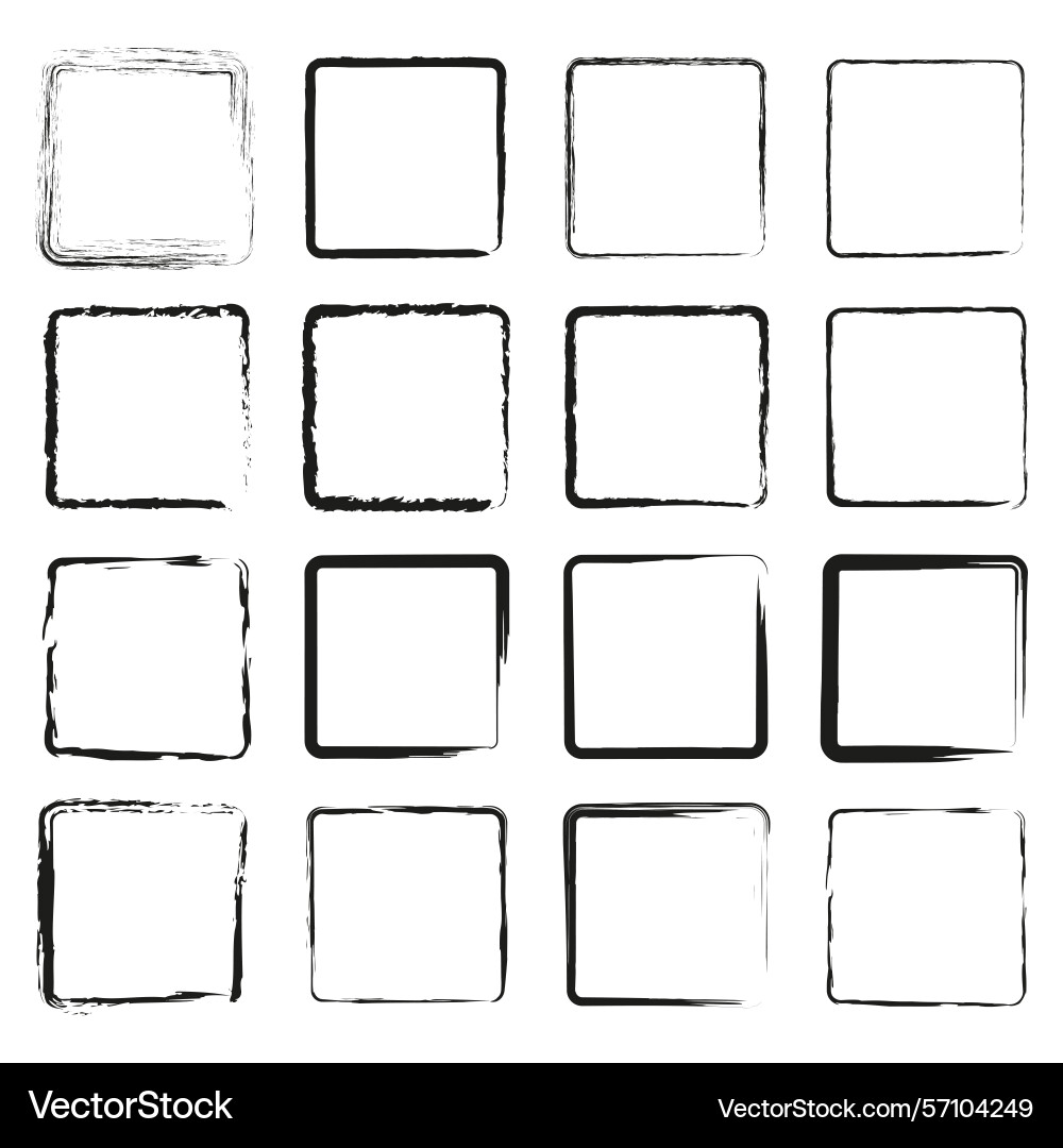 Empty squares grid blank template layout frame Empty squares grid blank template layout frame vector image