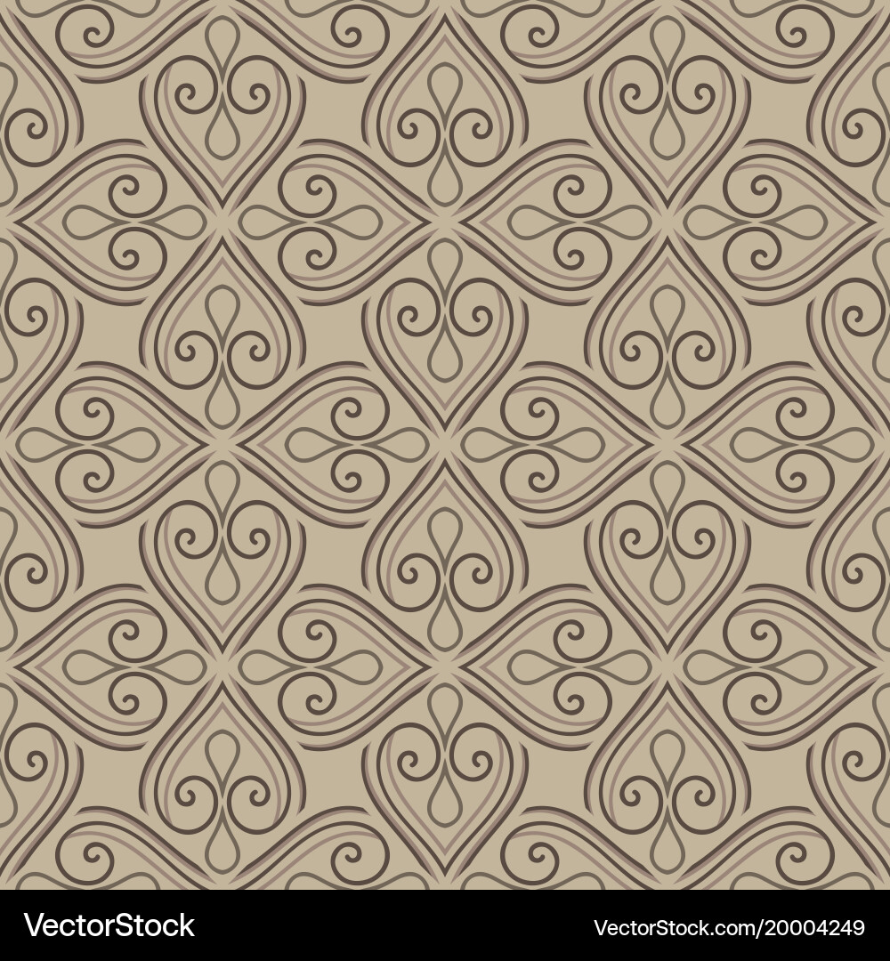Ornate Scroll Pattern vector image