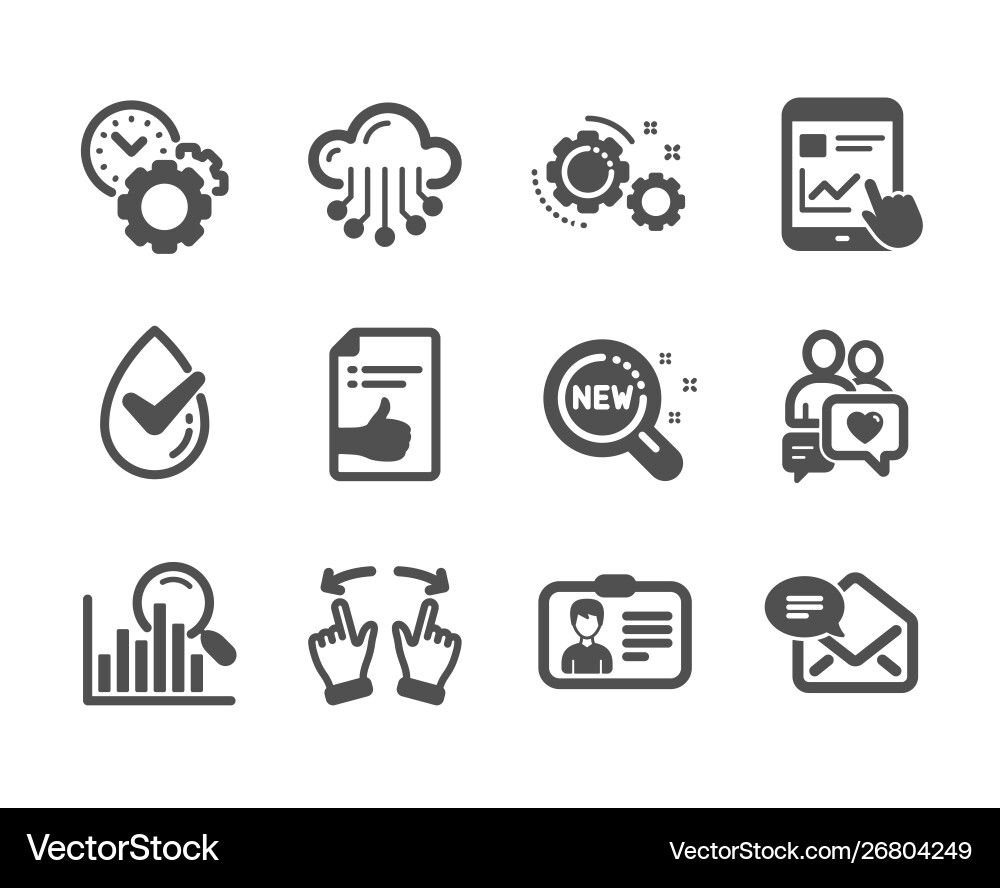 Set-Technologie-Icons wie neue Produkte Set-Technologie-Icons wie neue Produkte vektorbild