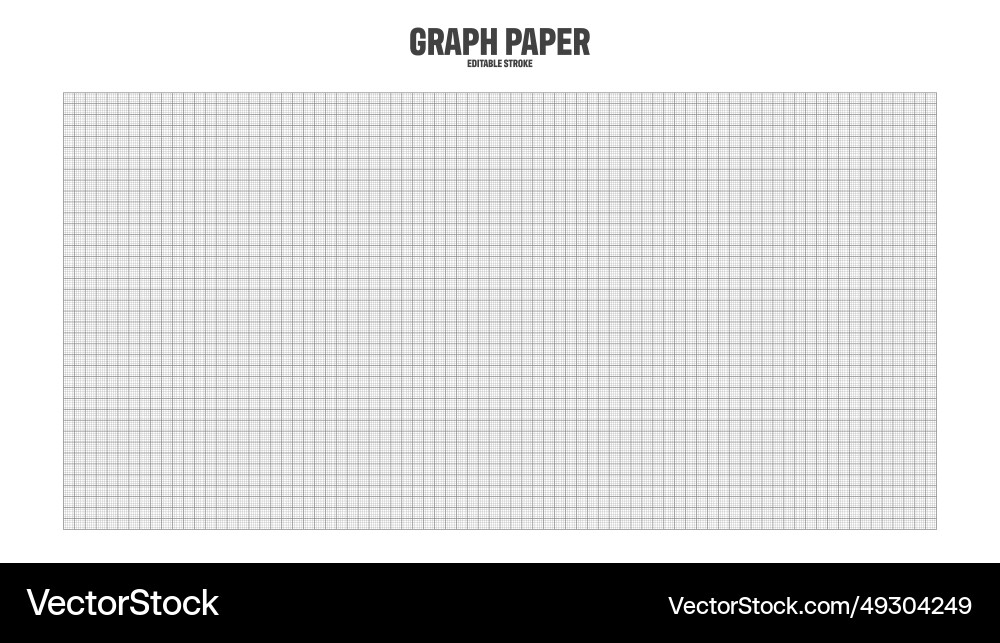 Sheet of graph paper with grid millimeter Sheet of graph paper with grid millimeter vector image