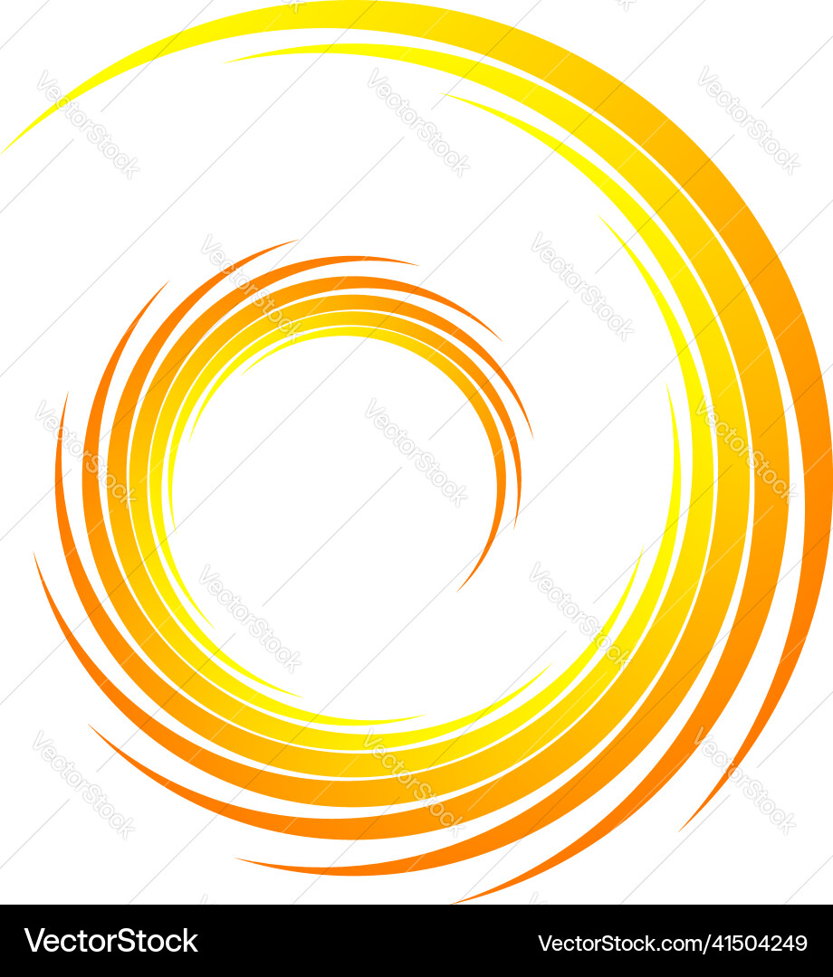 Spiral swirl twirl rotating segmented circle Spiral swirl twirl rotating segmented circle vector image