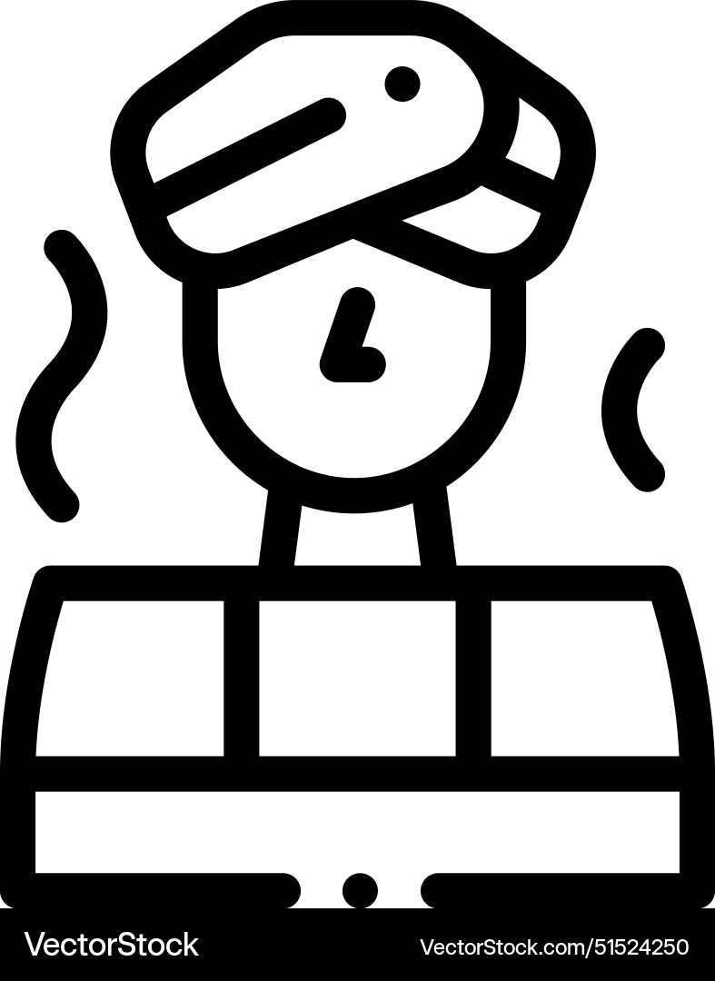 Bathing icon thin linear style design isolated Bathing icon thin linear style design isolated vector image