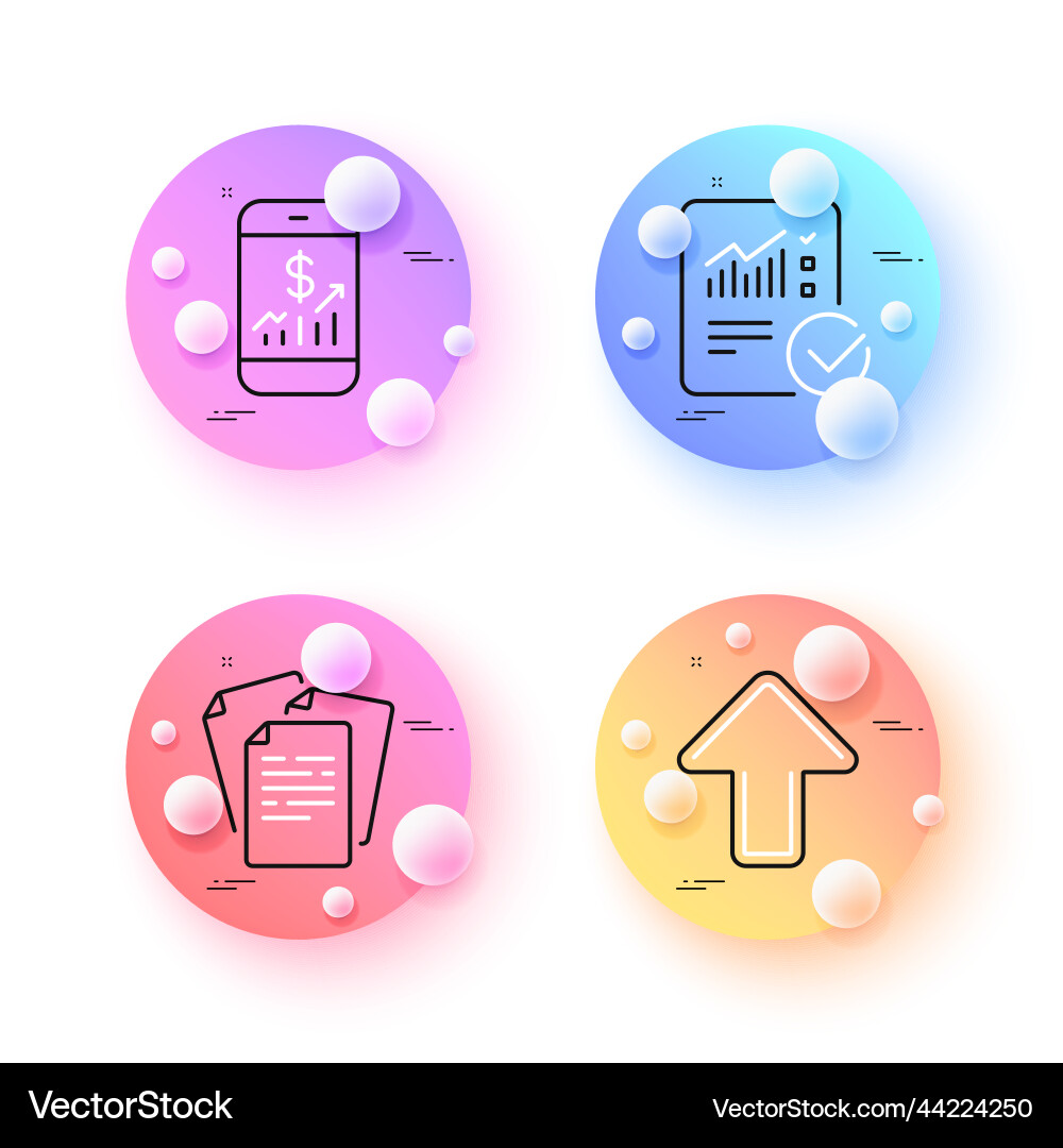 Checked calculation documents and mobile finance Checked calculation documents and mobile finance vector image