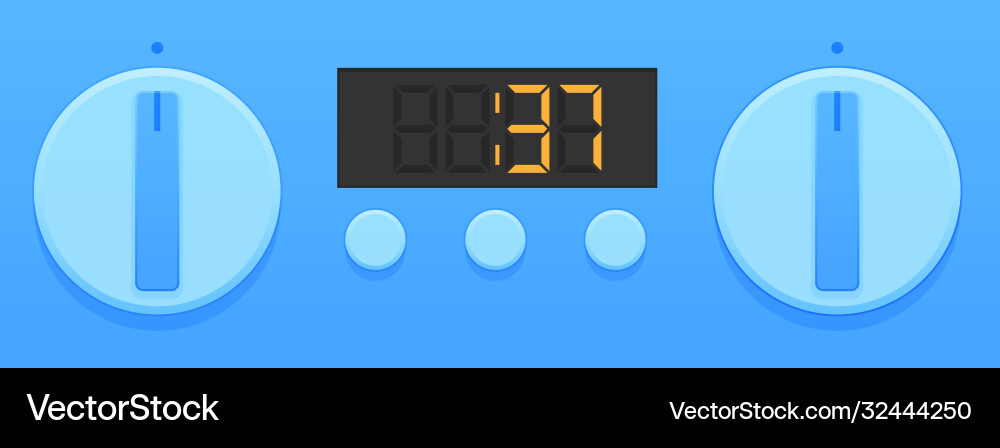 Digital countdown timer to indicate end Digital countdown timer to indicate end vector image