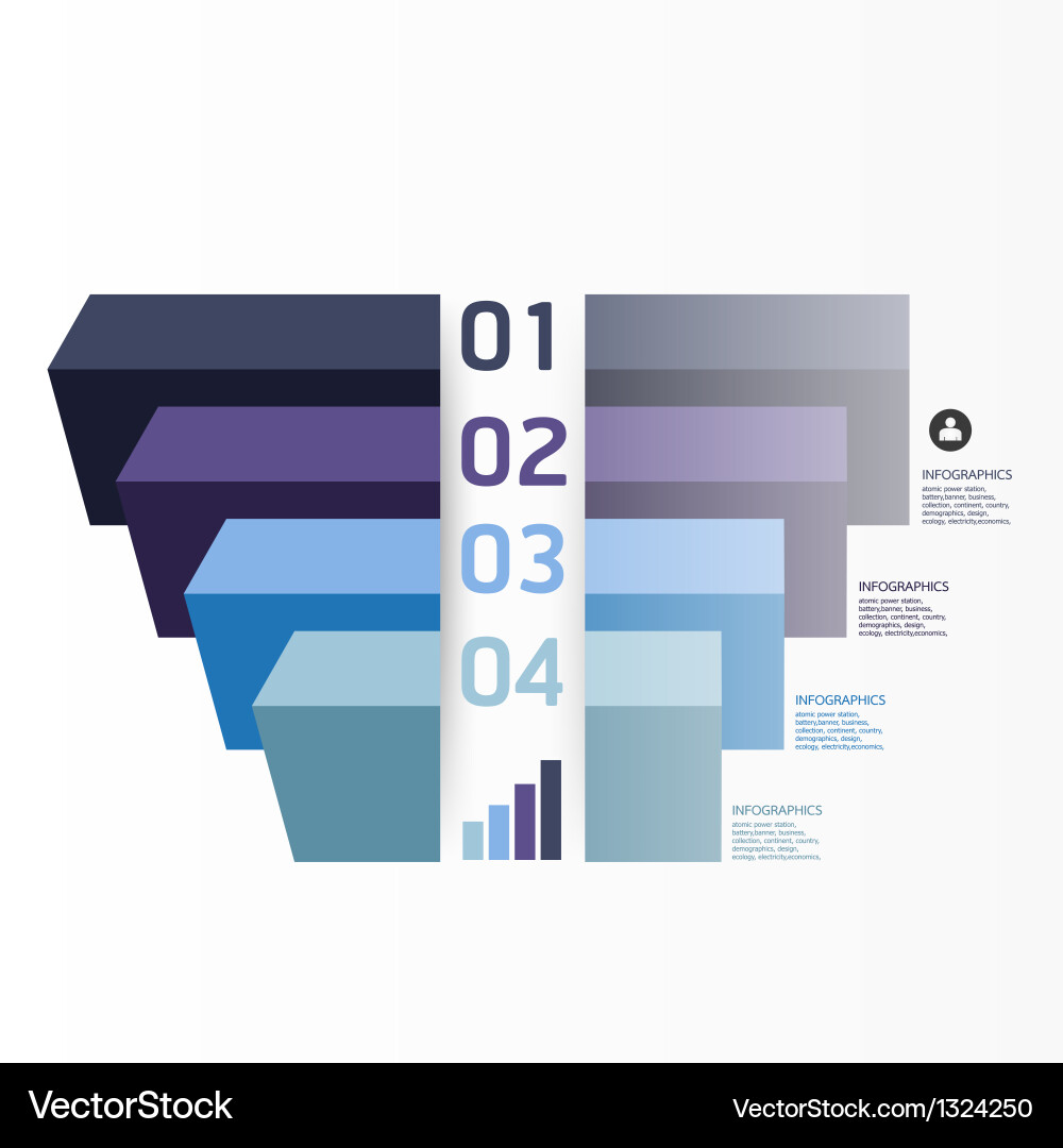 Modern graph design template vector image