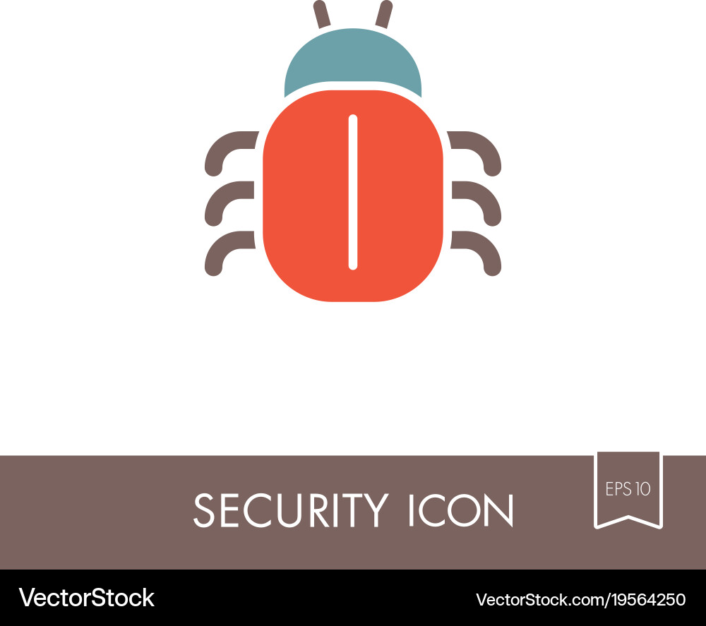 Software oder Programm Bug-Symbol vektorbild