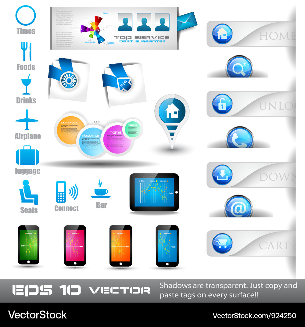 Web Icons - Business & Data vector image