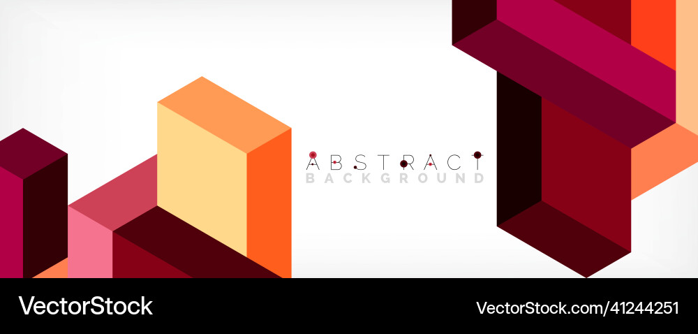 Abstract background 3d cubes cubic elements Abstract background 3d cubes cubic elements vector image