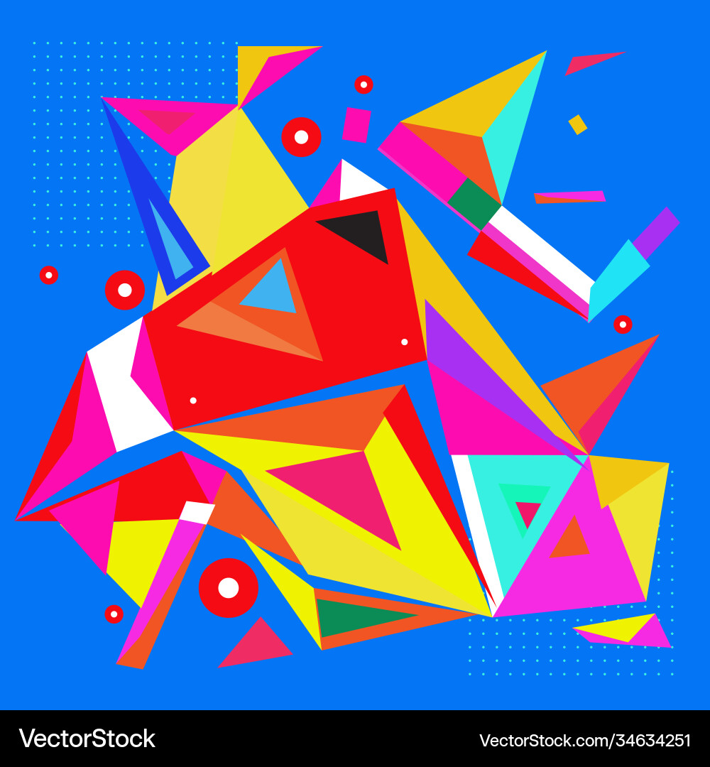 Abstract modern triangles background pattern vector image