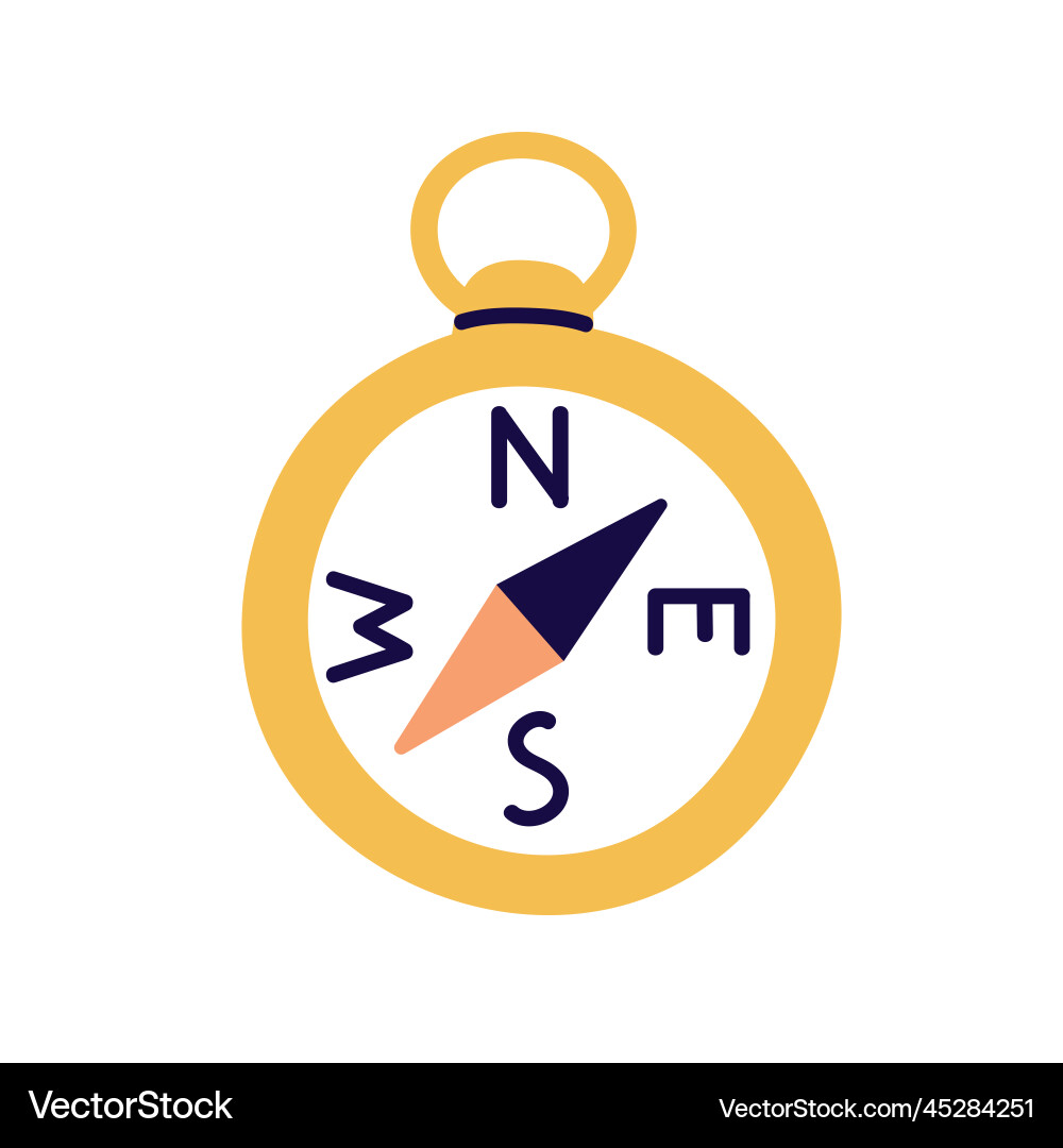 Compass Icon - Navigation Tool Vector Image