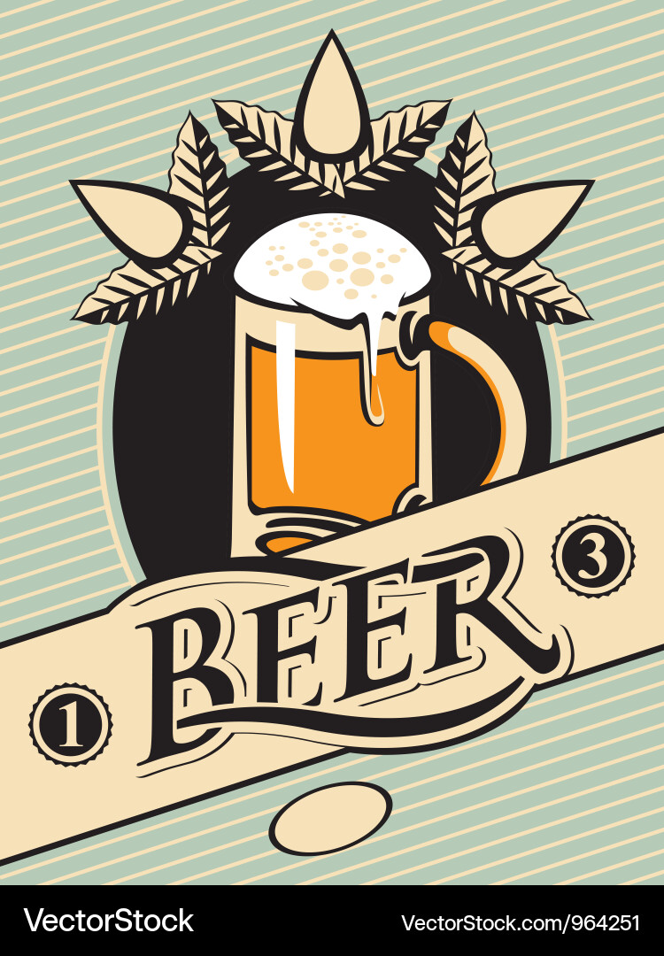 Vintage Beer Label Vector Image