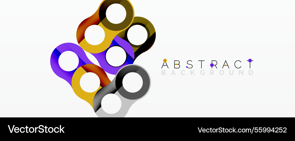 Abstract circle element composition Vector Image