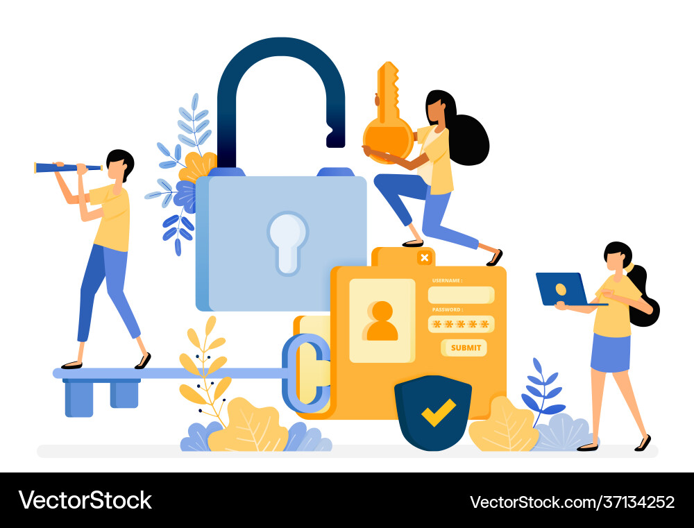 Banner design folder with a password Banner design folder with a password Vector Image