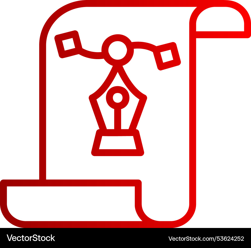 Design line gradient icon Vector Image