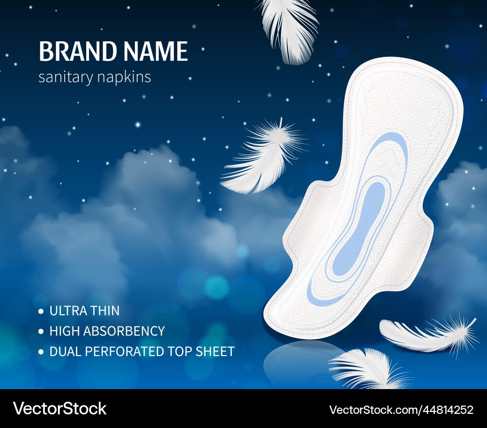 Feminine hygiene poster Feminine hygiene poster vector image