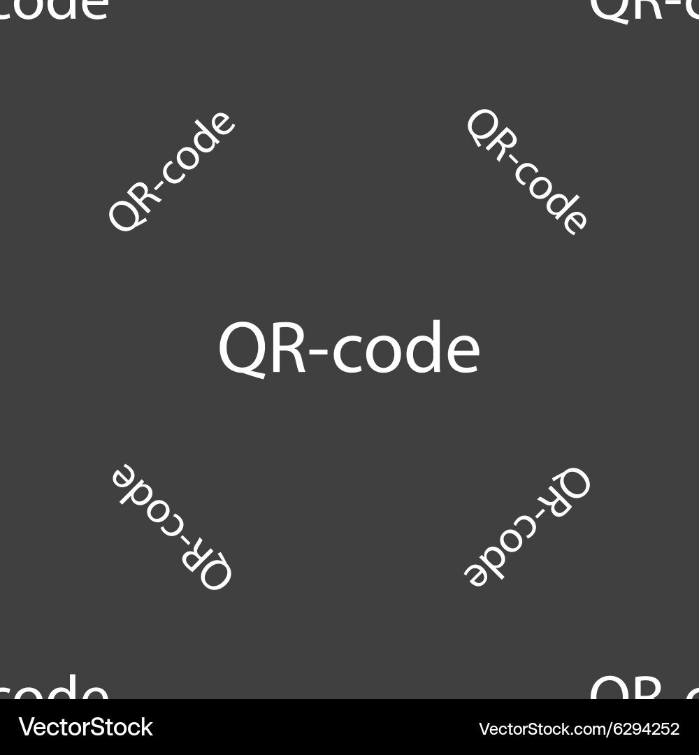 Qr-code sign icon scan code symbol seamless Vector Image