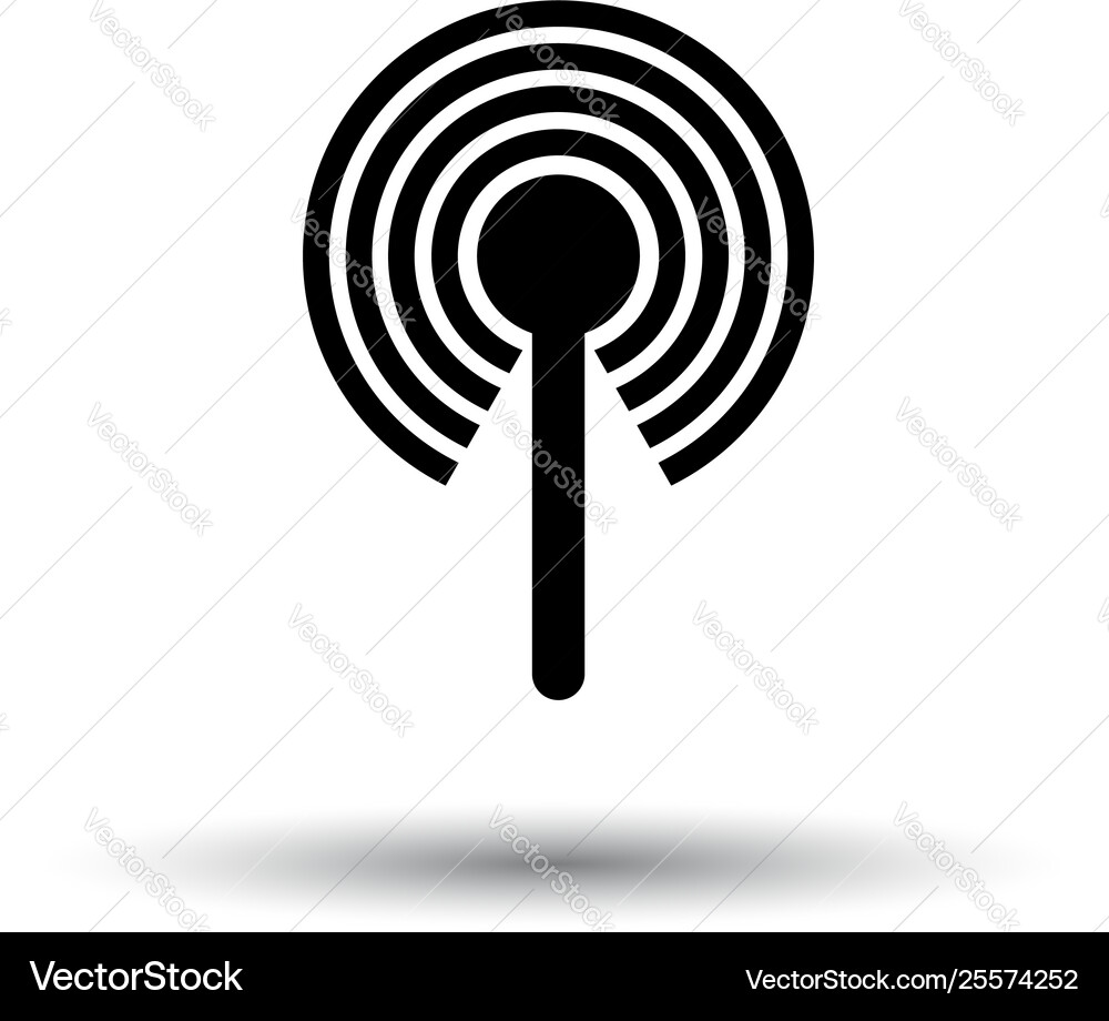 Radio antenna icon Royalty Free Vector Image - VectorStock