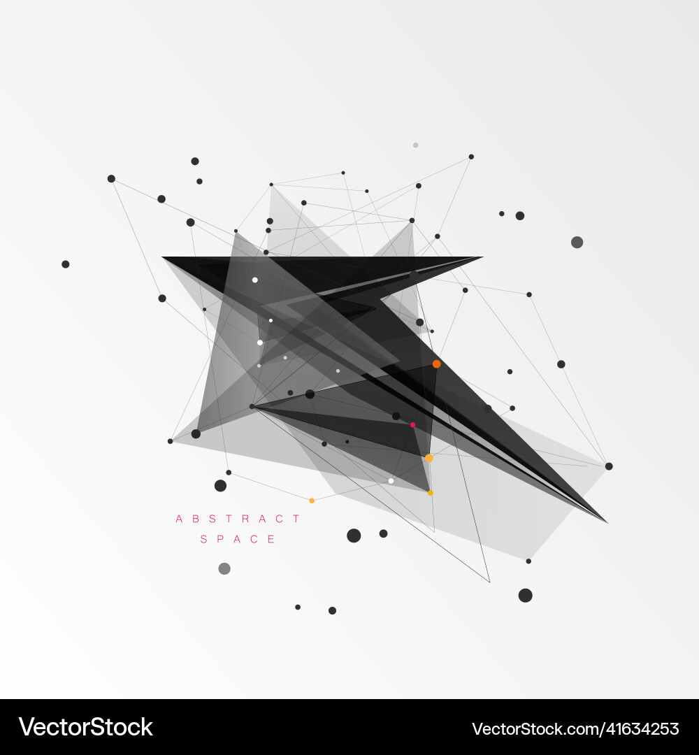 Abstract background with triangles pattern Vector Image