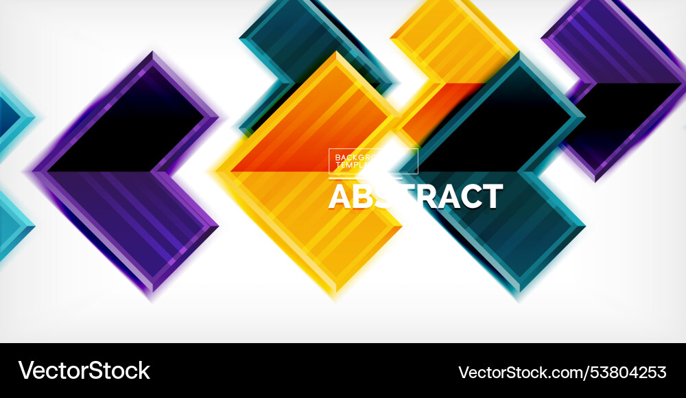 Arrow symbols created with 3d effects and line Vector Image
