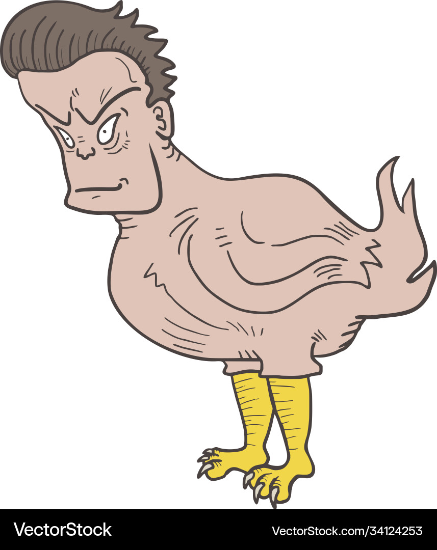 Chicken man Vector Image