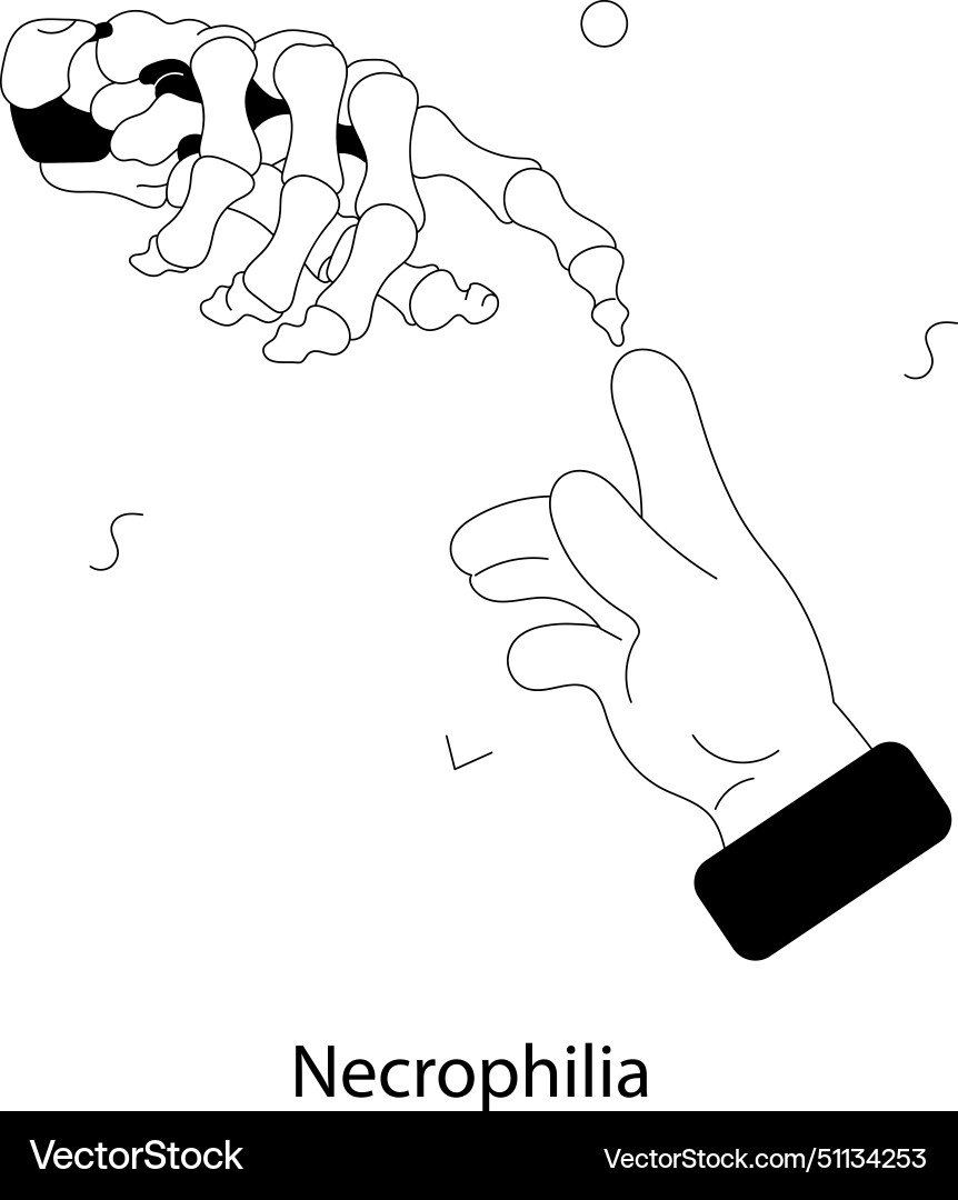 Necrophilia Royalty Free Vector Image - VectorStock