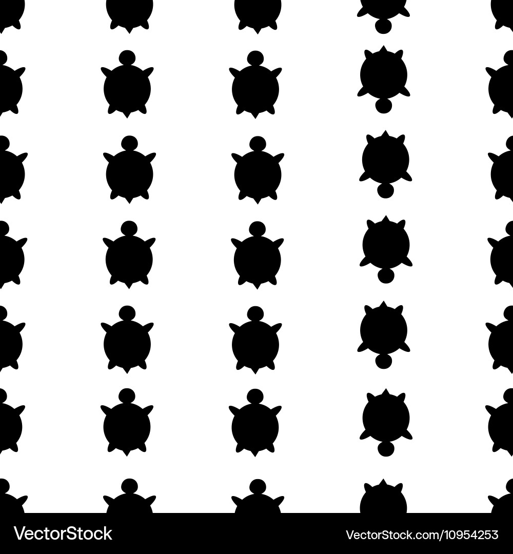 Seamless turtle pattern Vector Image