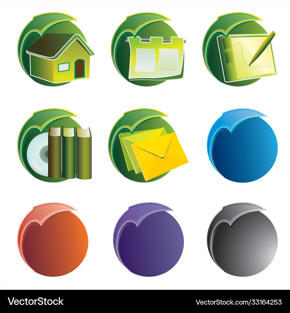 Set icons for website building and design Set icons for website building and design vector image