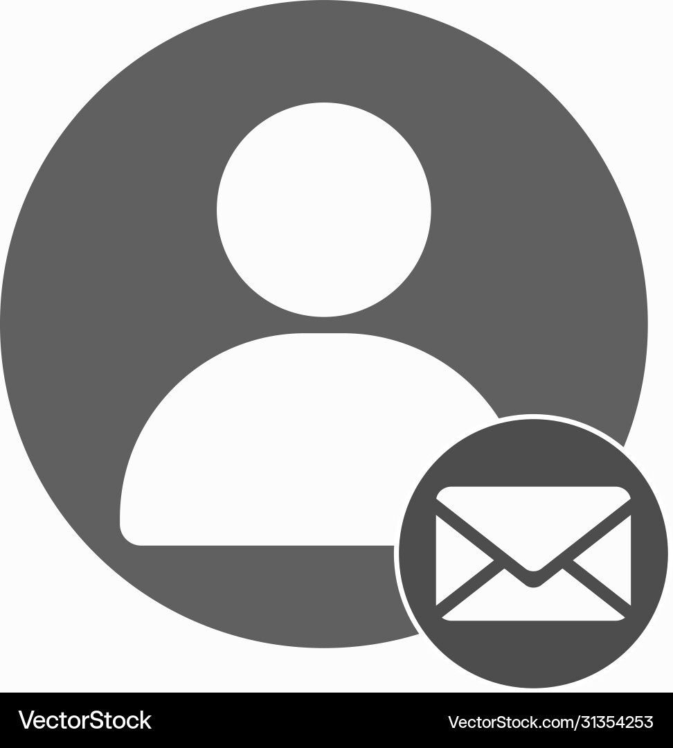 User icon and new notification isolated User icon and new notification isolated vector image