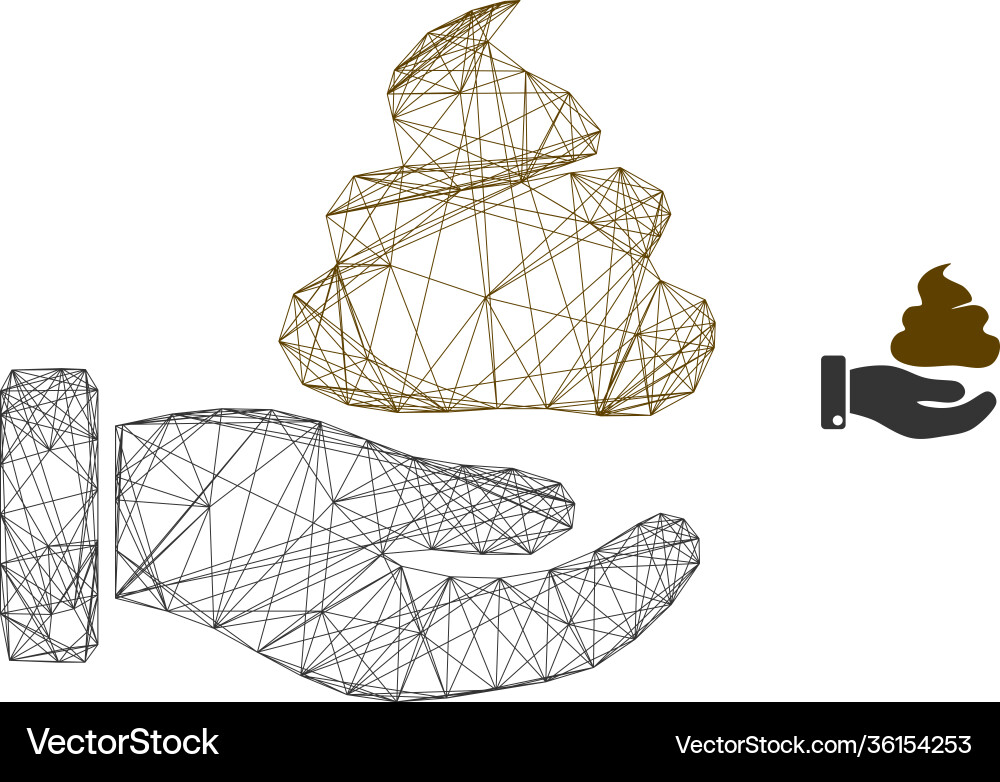 Web net hand give shit icon Web net hand give shit icon Vector Image