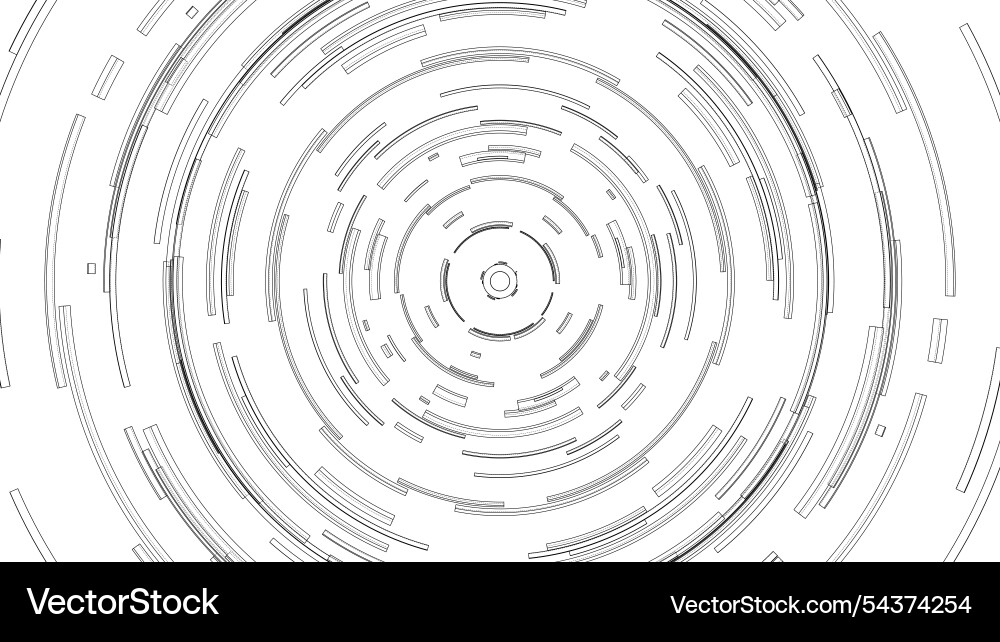 3d circular pattern style wireframe model 3d circular pattern style wireframe model Vector Image