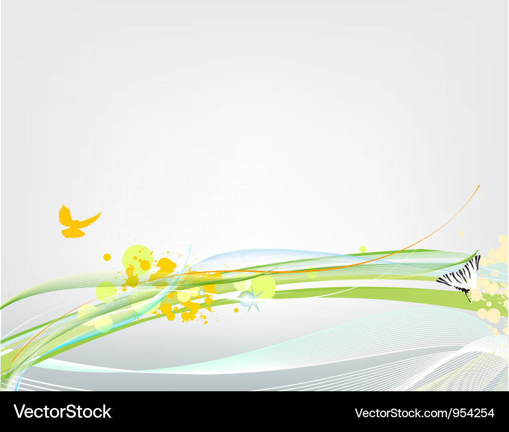 Abstract background with butterfly vector image