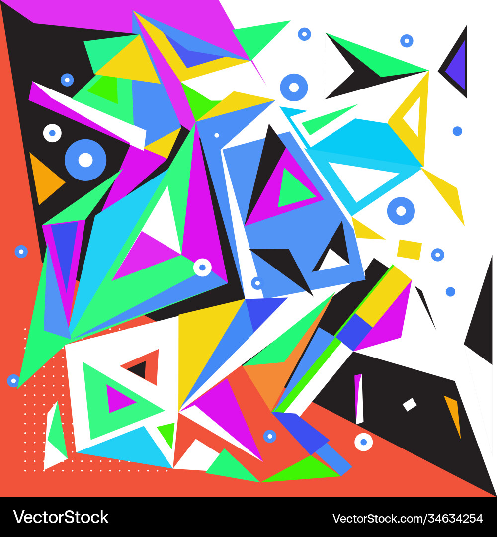 Abstract modern triangles background pattern Abstract modern triangles background pattern Vector Image