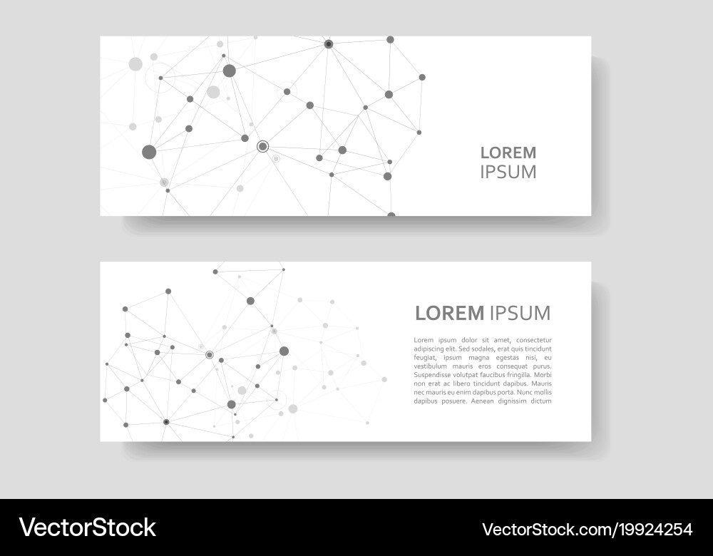 Abstract polygonal connecting connection science Vector Image