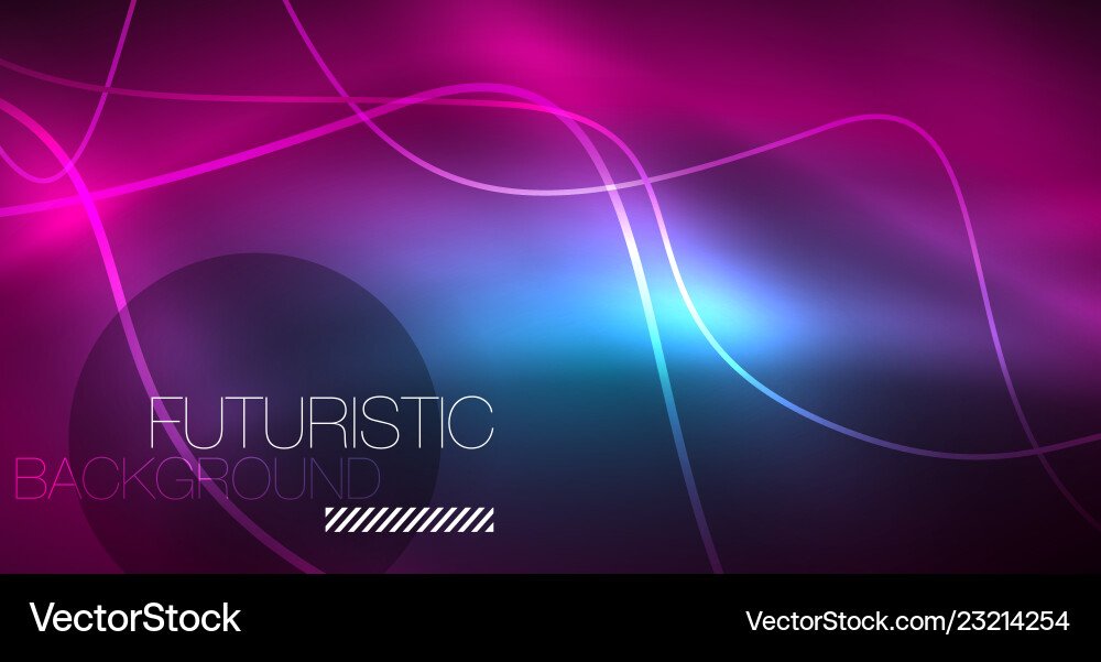 Abstract shiny glowinng color wave design element Vector Image