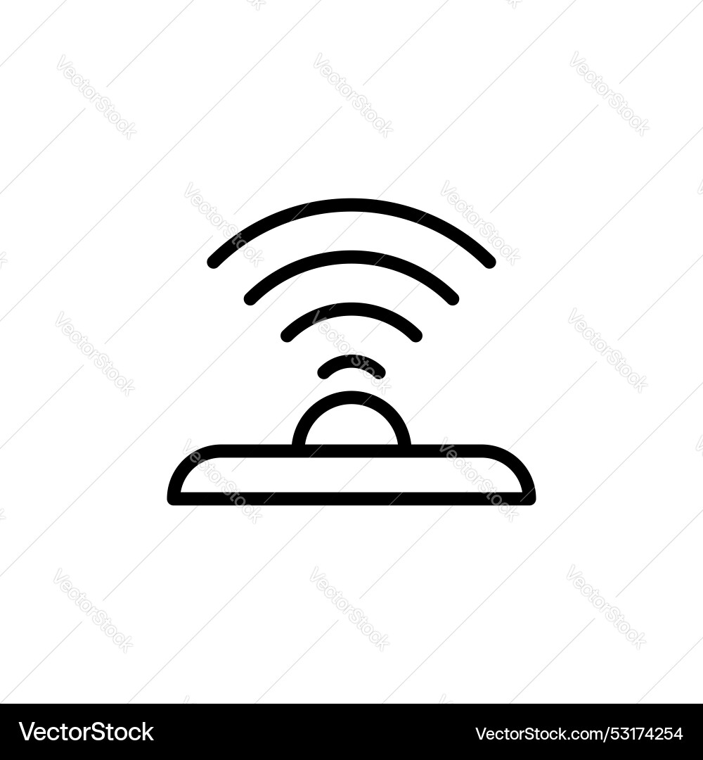 Sensor icon set security motion detector Sensor icon set security motion detector vector image