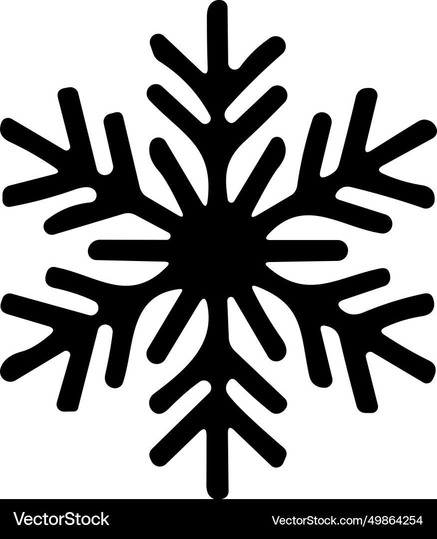 Snowflakes thin line icon simple snowflake Snowflakes thin line icon simple snowflake Vector Image