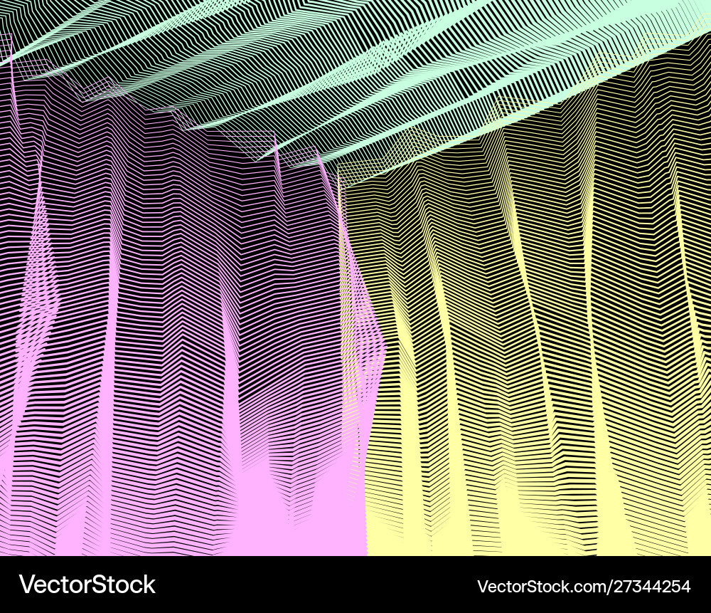 Surreal art for design line 3d dimensional Surreal art for design line 3d dimensional vector image