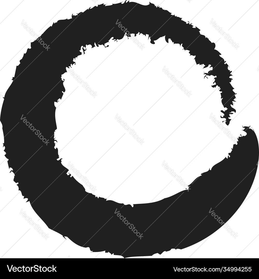 Grungy circle blob blotch Grungy circle blob blotch vector image