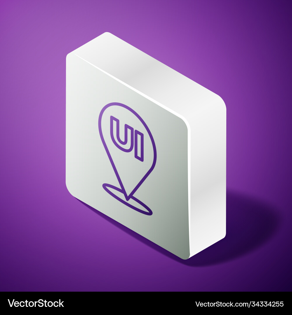 Isometric line ui or ux design icon isolated Isometric line ui or ux design icon isolated vector image