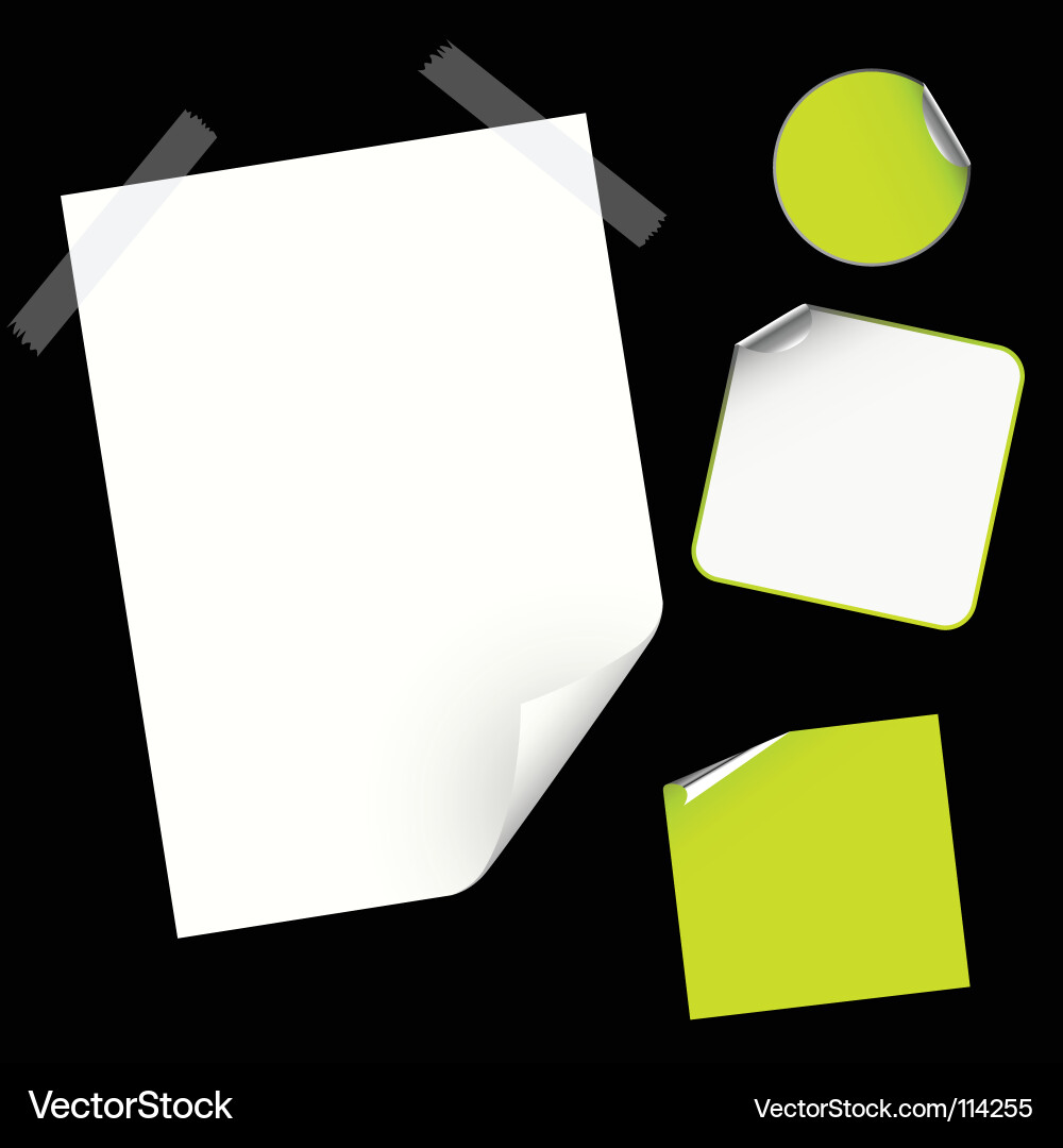Notes Vector Image