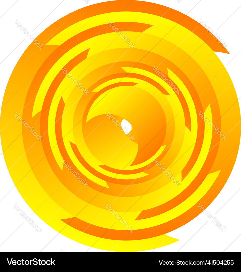 Spiral swirl twirl rotating segmented circle Spiral swirl twirl rotating segmented circle Vector Image