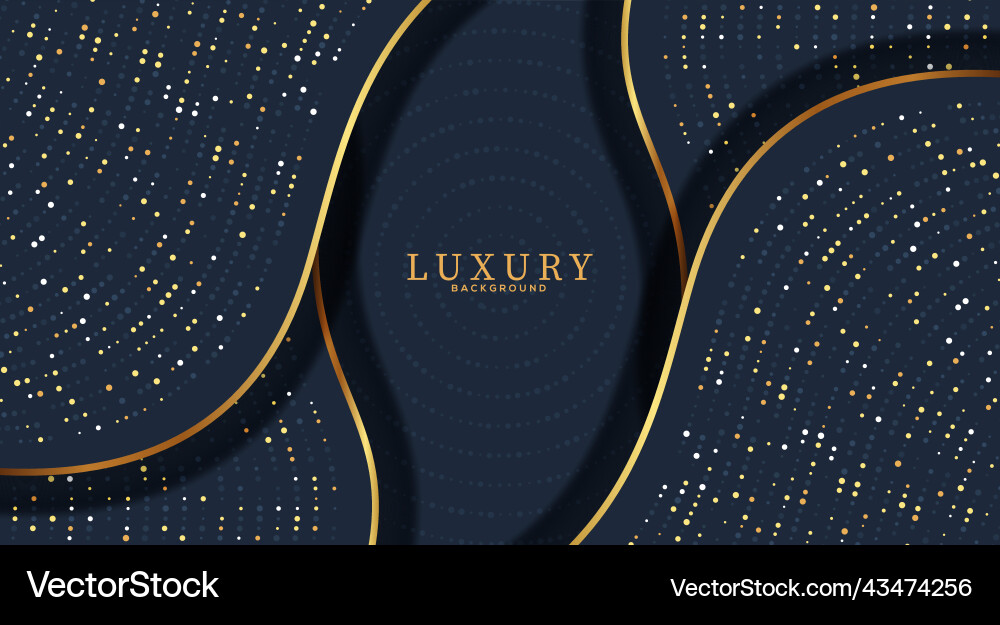Abstract curve overlapping on dark blue background Abstract curve overlapping on dark blue background Vector Image