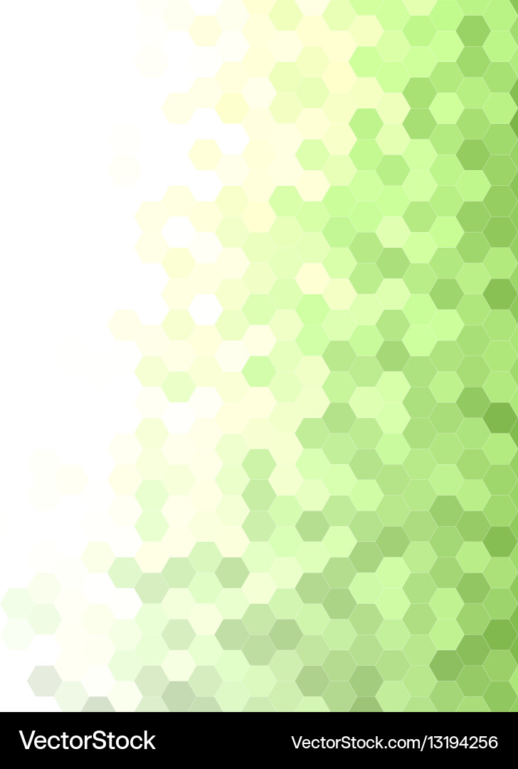 Abstract hexagonal tile mosaic background design vector image
