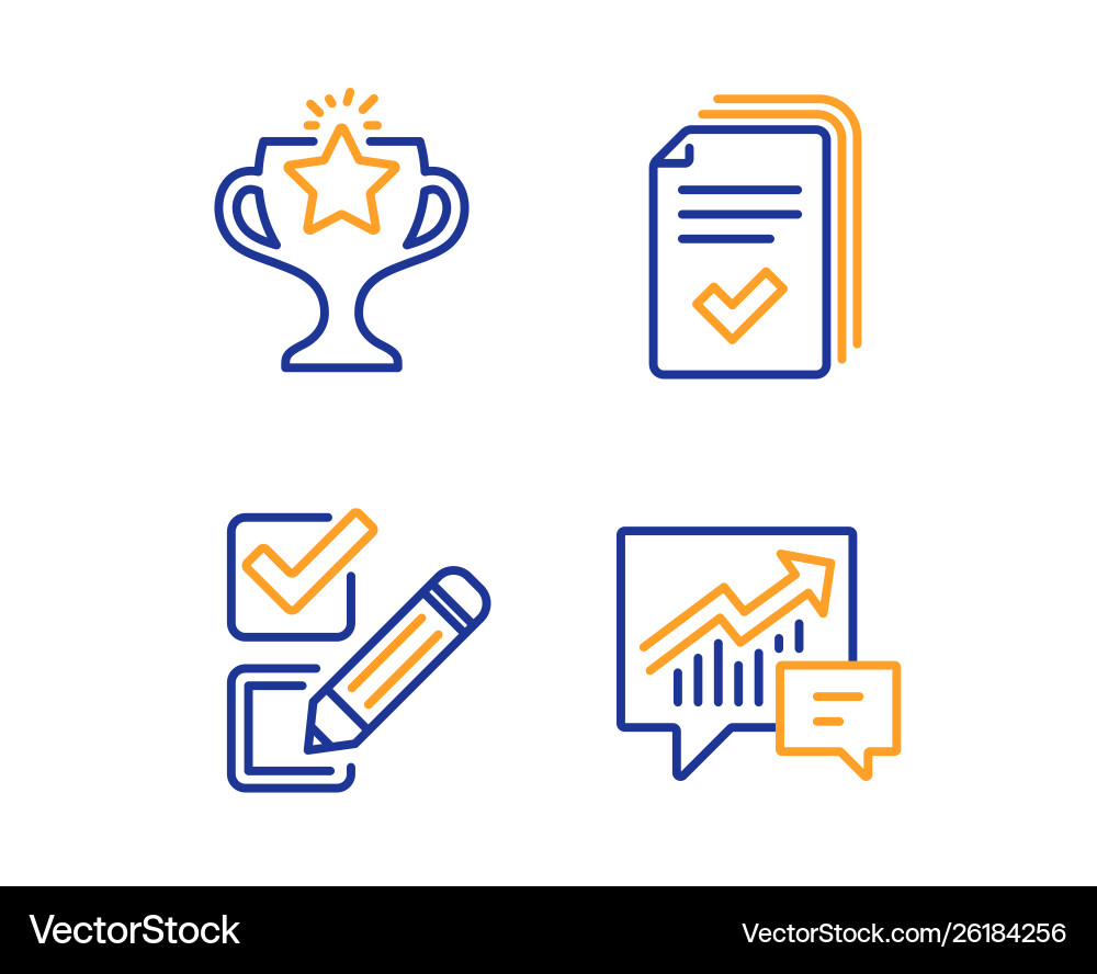 Checkbox victory and handout icons set Checkbox victory and handout icons set vector image