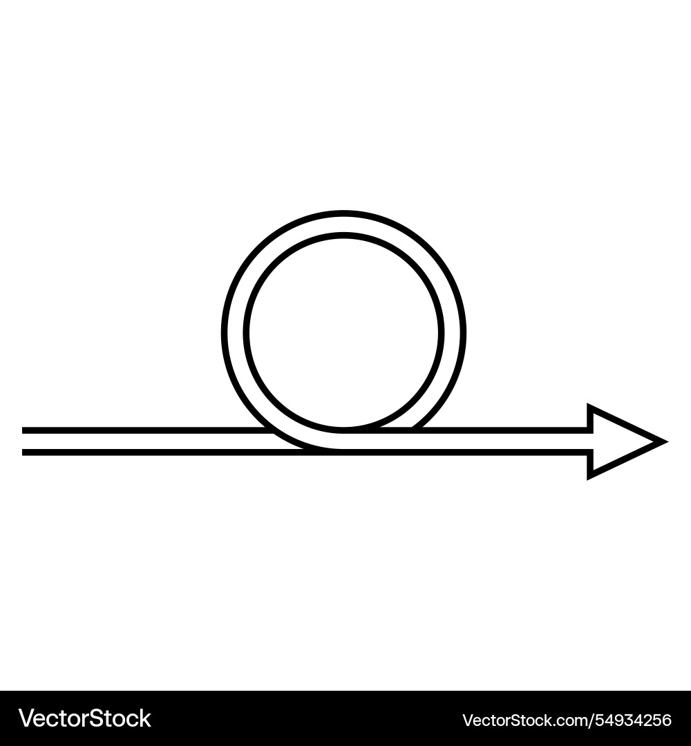 Continuous improvement loop with arrow circle vector image
