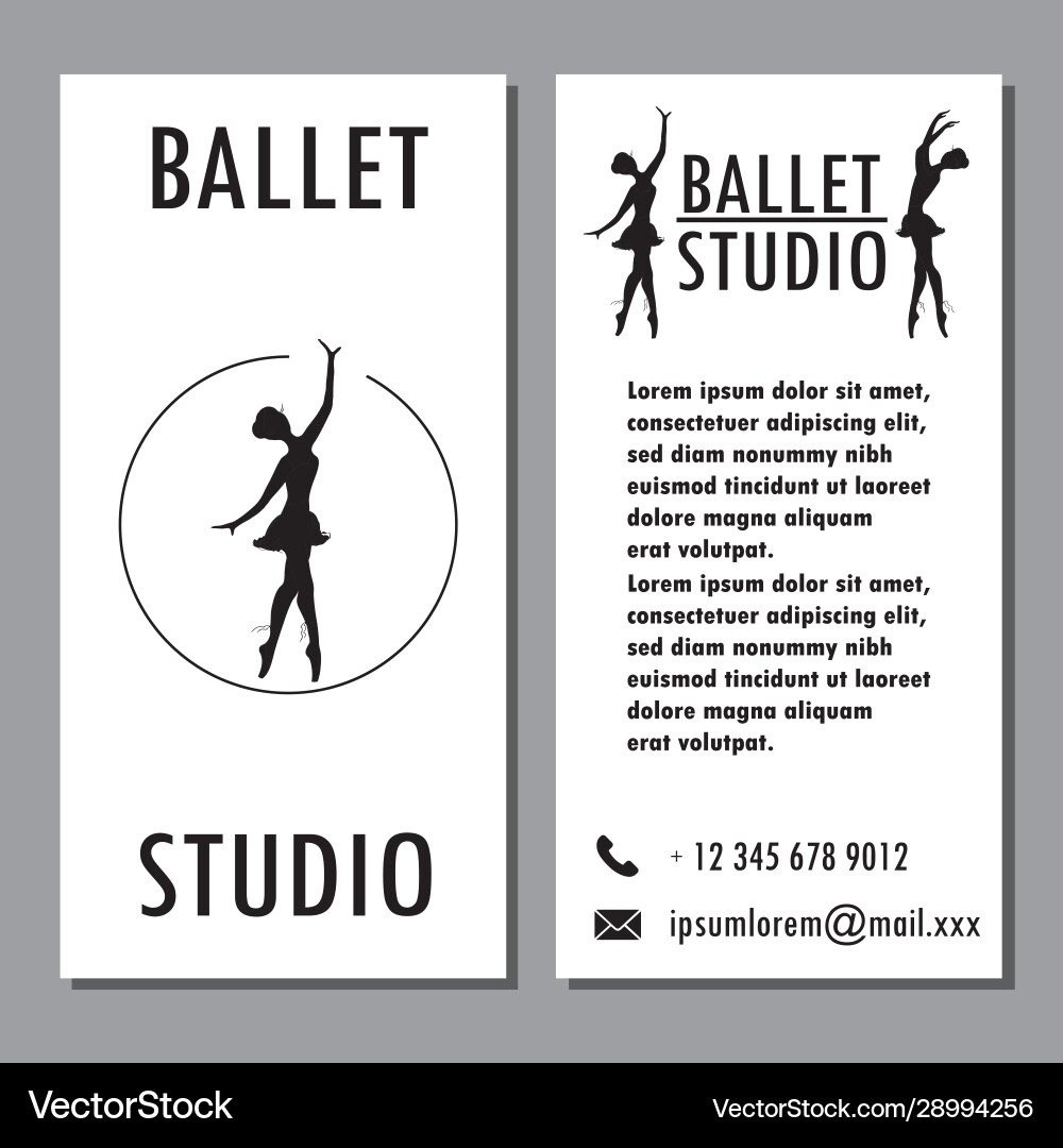 Design Poster Karte oder Banner Ballett Schule Tanz Design Poster Karte oder Banner Ballett Schule Tanz vektorbild