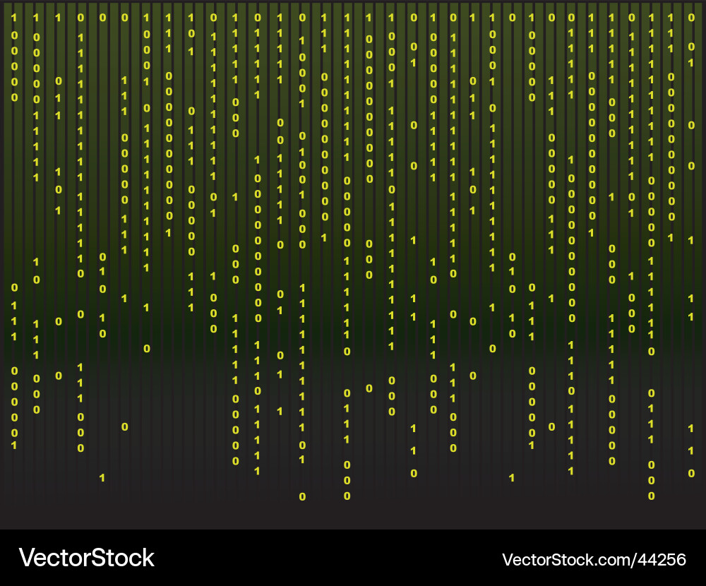 Dynamische Matrix Hintergrund Vektorbild