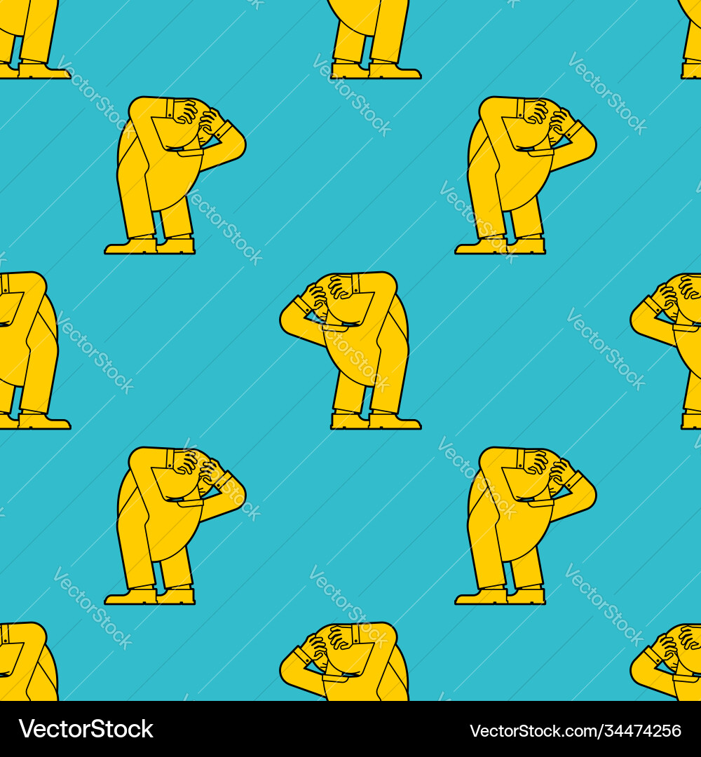 Head up ass pattern seamless your problem vector image