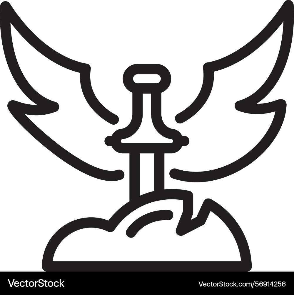 Legend linear style icon design Vector Image
