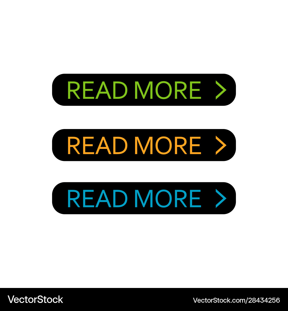 Lesen Sie mehr button set buntes web element Lesen Sie mehr button set buntes web element vektorbild